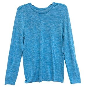 Lululemon men’s long sleeve metal vent dot  shirt Cyprus blue small s